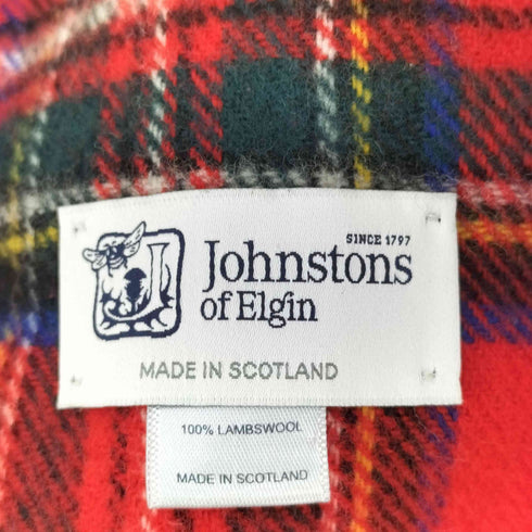 ジョンストンズオブエルガン johnstons of elgin タータンチェック マフラー レディース