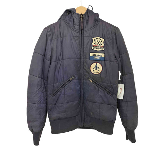 ヒステリックグラマー HYSTERIC GLAMOUR ワッペン 中綿 ジップアップパテッドジャケット メンズ JPN:S