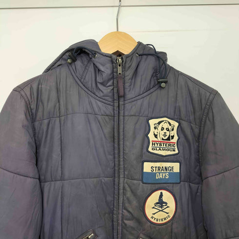 ヒステリックグラマー HYSTERIC GLAMOUR ワッペン 中綿 ジップアップパテッドジャケット メンズ JPN:S