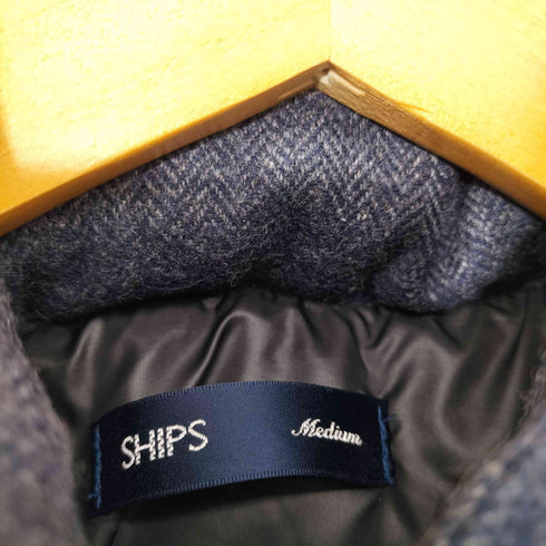 シップス SHIPS ツイードヘリンボーンダウンベスト メンズ JPN:M