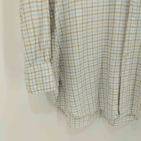 ビームスエフ BEAMS F ワイドカラーチェックL/Sシャツ メンズ