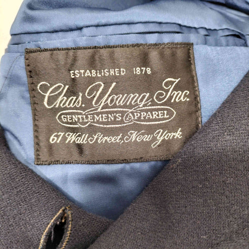 Chas Young Inc ピークドラペルジャケット メンズ SHORT 38