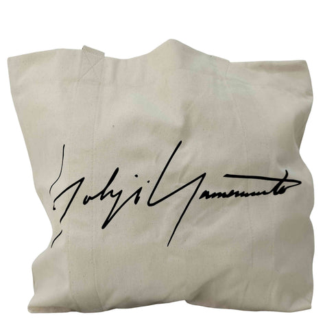 ヨウジヤマモト Yohji Yamamoto シグネチャーロゴキャンバストートバッグ メンズ ONE SIZE