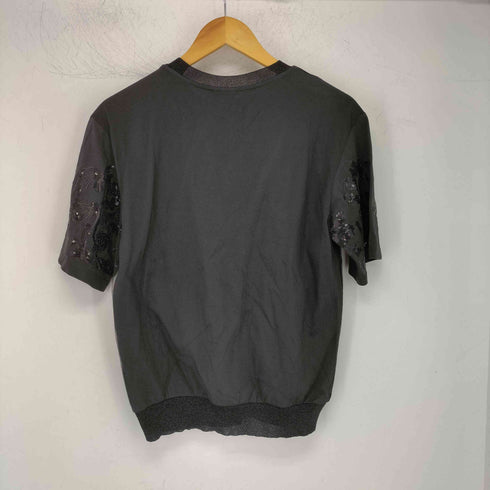 ドリスヴァンノッテン DRIES VAN NOTEN スパンコールデザイン 異素材 切替 Tシャツ レディース