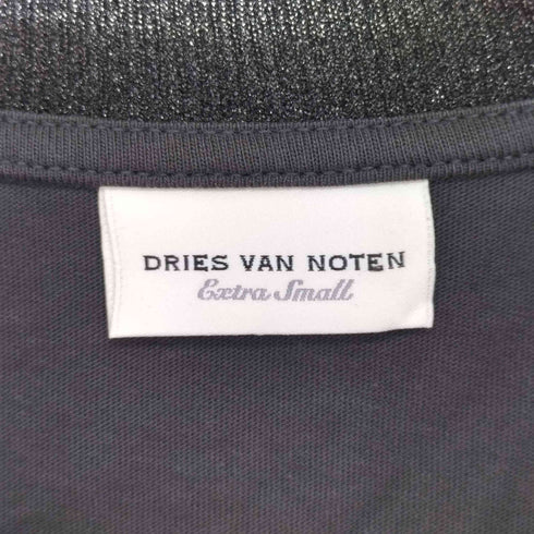 ドリスヴァンノッテン DRIES VAN NOTEN スパンコールデザイン 異素材 切替 Tシャツ レディース