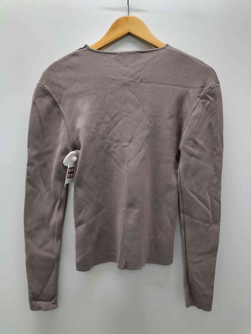 ザラ ZARA リブニット クルーネック カットソー レディース import:L