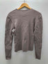 ザラ ZARA リブニット クルーネック カットソー レディース import:L