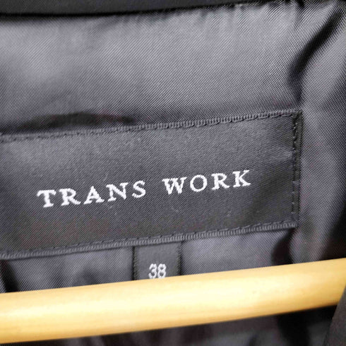 トランスワーク TRANS WORK メモリー タフタ ロング ダウン ベスト レディース JPN:38