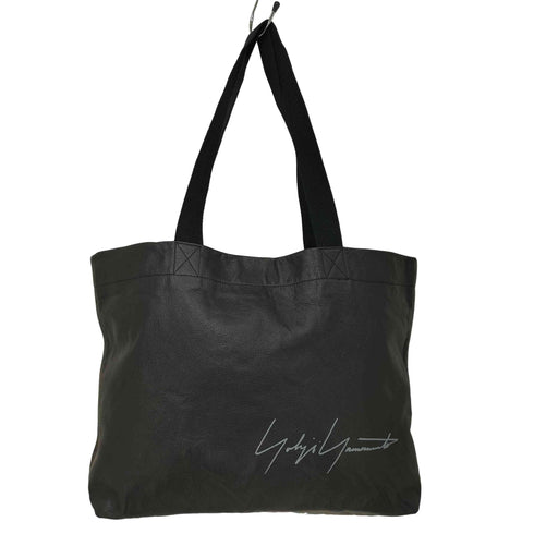 ヨウジヤマモト Yohji Yamamoto SIGNATURE LEATHER MINI TOTE BAG メンズ