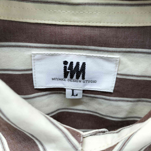 アイムイッセイミヤケ im ISSEY MIYAKE ストライプ柄 長袖シャツ メンズ import:L