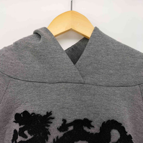 ヴィヴィアンタム VIVIENNE TAM 龍 ドラゴン刺繍 バックジップ ラグラン ボンディングパーカー レディース JPN:38