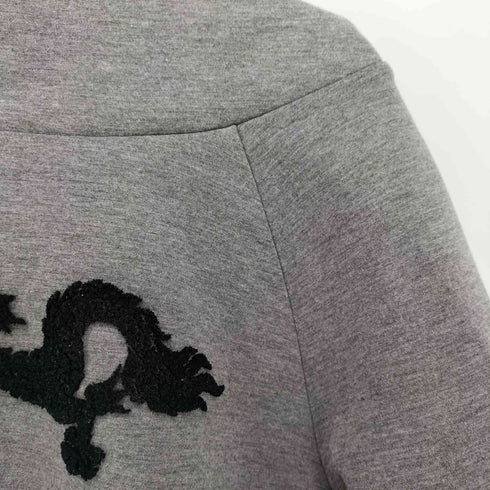 ヴィヴィアンタム VIVIENNE TAM 龍 ドラゴン刺繍 バックジップ ラグラン ボンディングパーカー レディース JPN:38
