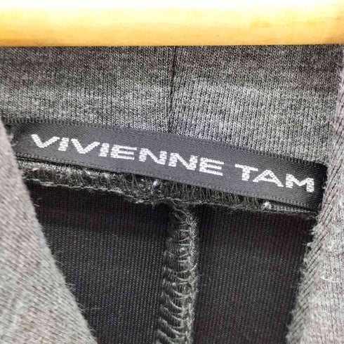 ヴィヴィアンタム VIVIENNE TAM 龍 ドラゴン刺繍 バックジップ ラグラン ボンディングパーカー レディース JPN:38