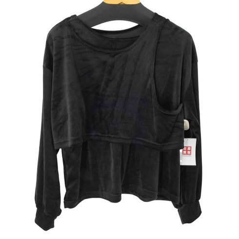ジュメロ jumelle ベロア アシンメトリー レイヤードカットソー レディース JPN:M