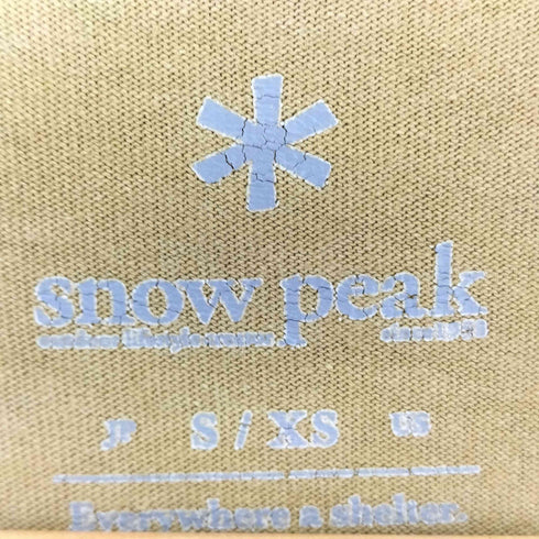 スノーピーク Snow Peak S/S プリントTシャツ メンズ  S