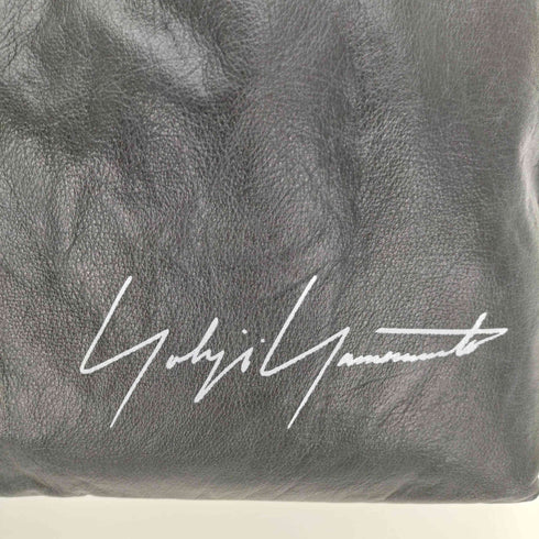 ヨウジヤマモト Yohji Yamamoto SIGNATURE LEATHER MINI TOTE BAG メンズ