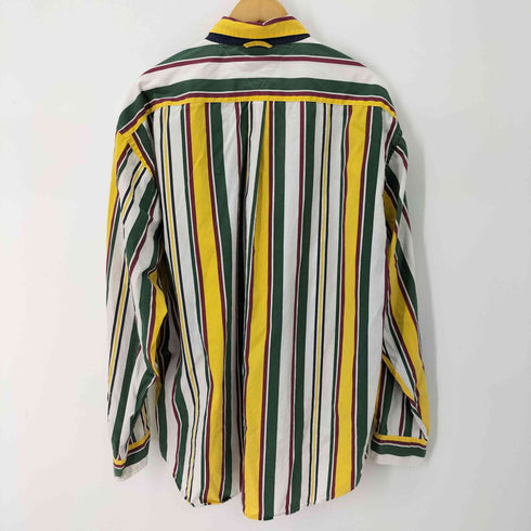 トミーヒルフィガー TOMMY HILFIGER 90s マルチカラー ストライプ柄 BD 長袖シャツ メンズ JPN:XL