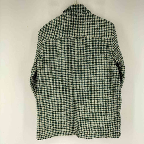 ザラ ZARA 千鳥格子柄 ウール混アクリルシャツジャケット レディース import:S