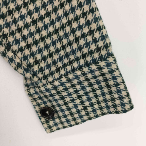 ザラ ZARA 千鳥格子柄 ウール混アクリルシャツジャケット レディース import:S
