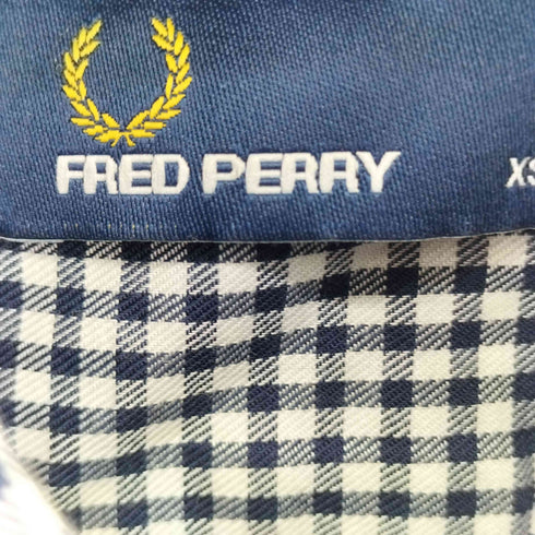 フレッドペリー FRED PERRY ワンポイント刺繍 ギンガムチェック柄 L/S BDシャツ メンズ XS