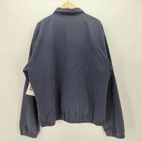 ポロバイラルフローレン Polo by RALPH LAUREN 90s ポニー刺繍 カナダ製 三角タグ チンスト ボックスフィット スウィングトップ 茄子紺 メンズ import:L