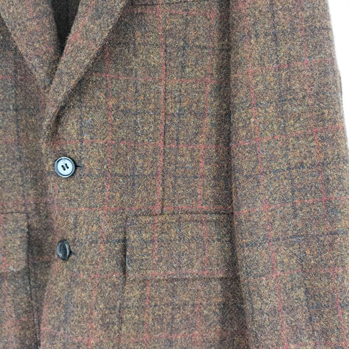 キャサリンハムネットロンドン KATHARINE HAMNETT LONDON チェック柄 ウール テーラードジャケット メンズ S