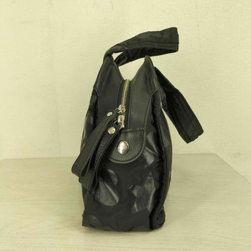 ヴィヴィアンウエストウッド Vivienne Westwood ヤスミン ナイロンレザー ハートスター総柄 ハンドバック レディース