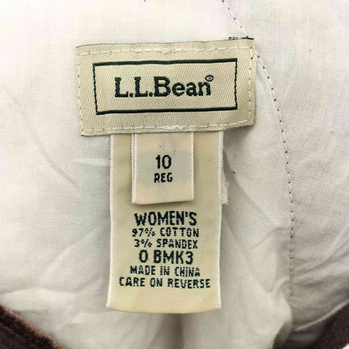 エルエルビーン L.L.Bean 細畝 タック コーデュロイ パンツ レディース 10