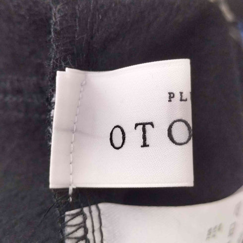 PLUS OTO.HA 裏起毛 ストレッチテーパードパンツ レディース JPN:M