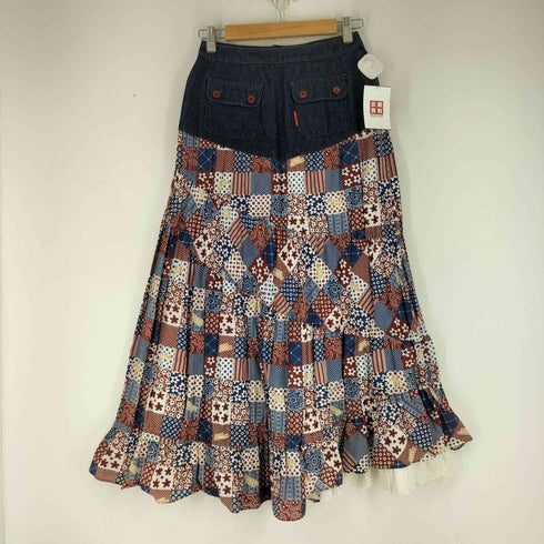 BETTY'S BLUE デニム パッチワークスカート レディース M