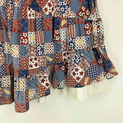 BETTY'S BLUE デニム パッチワークスカート レディース M