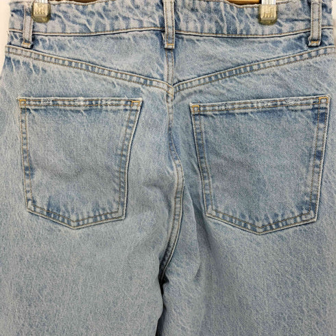 ザラ ZARA ダメージ加工 ワイド デニム パンツ バギー メンズ FR:38-40