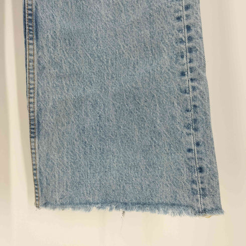 ザラ ZARA ダメージ加工 ワイド デニム パンツ バギー メンズ FR:38-40