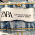 ザラ ZARA ダメージ加工 ワイド デニム パンツ バギー メンズ FR:38-40