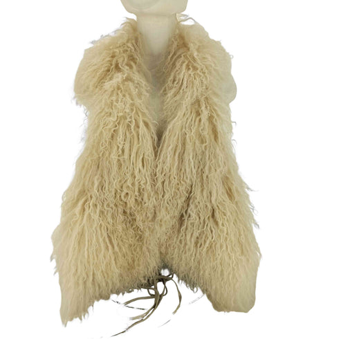 ゴア goa チベットラム ショール レディース FREE