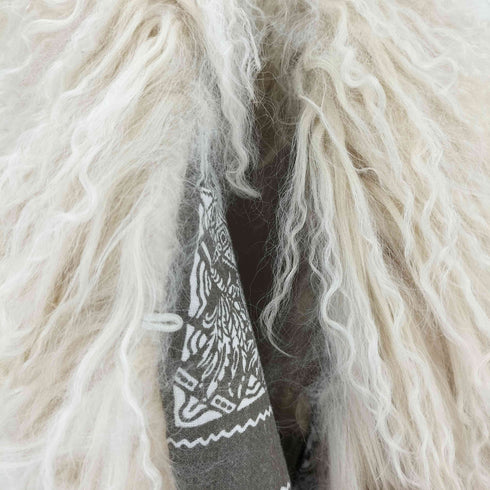 ゴア goa チベットラム ショール レディース FREE