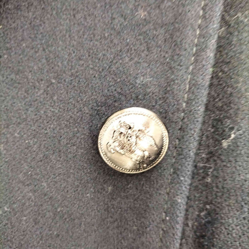 バーバリーブラックレーベル BURBERRY BLACK LABEL 裏地チェック エポレット ナポレオンコート メンズ import:L