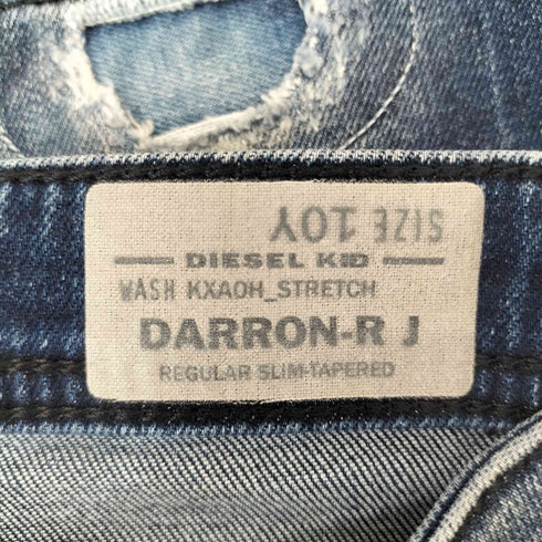 ディーゼル DIESEL ダメージ加工 ストレートデニムパンツ レディース 10Y
