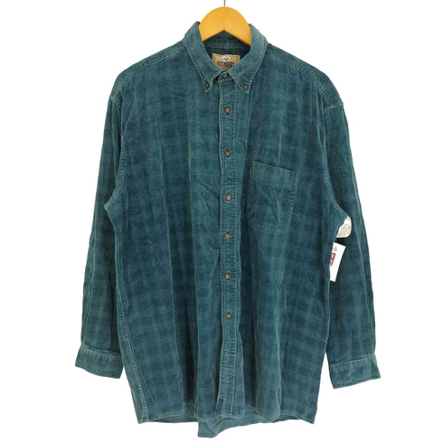 レッドヘッド RED HEAD 90S 香港製 太畝 コーデュロイ B.D. L/S シャツ メンズ import:XL