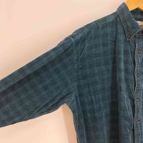 レッドヘッド RED HEAD 90S 香港製 太畝 コーデュロイ B.D. L/S シャツ メンズ import:XL