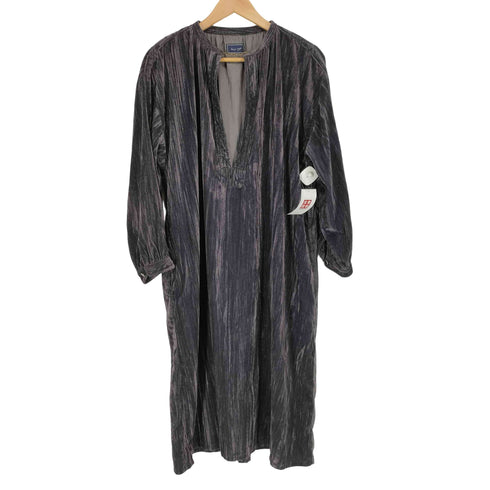 maison gigot ベロアロングワンピース レディース