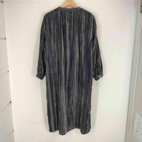 maison gigot ベロアロングワンピース レディース