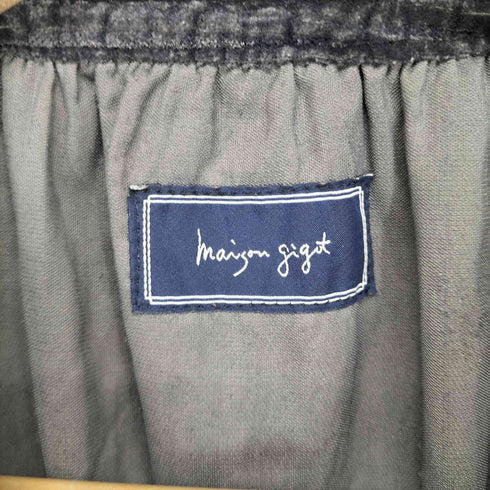 maison gigot ベロアロングワンピース レディース