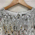 ザラ ZARA シルバースパンコール ドレス レディース import:M
