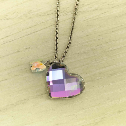 スワロフスキー SWAROVSKI ハート型 クリスタルペンダントネックレス レディース