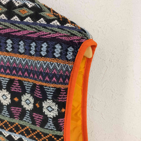 ザラ ZARA ネイティブ織パディングベスト メンズ import:XL