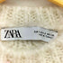 ザラ ZARA パフスリーブ ケーブルニット ショート丈 半袖 レディース import:S