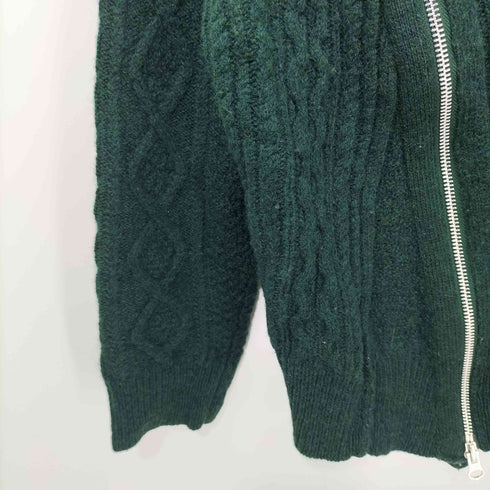 ズッカ ZUCCa ジップデザイン ウールケーブルニット レディース JPN:M