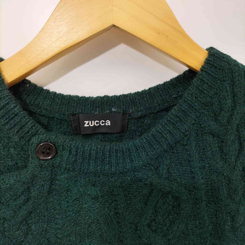 ズッカ ZUCCa ジップデザイン ウールケーブルニット レディース JPN:M