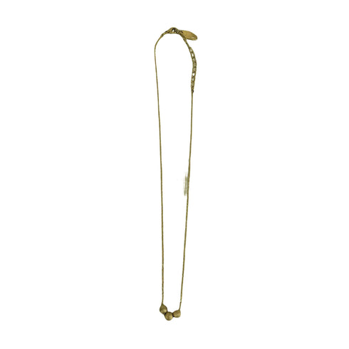 イアパピヨネ ear PAPILLONNER 三連 ゴールドボール ネックレス レディース